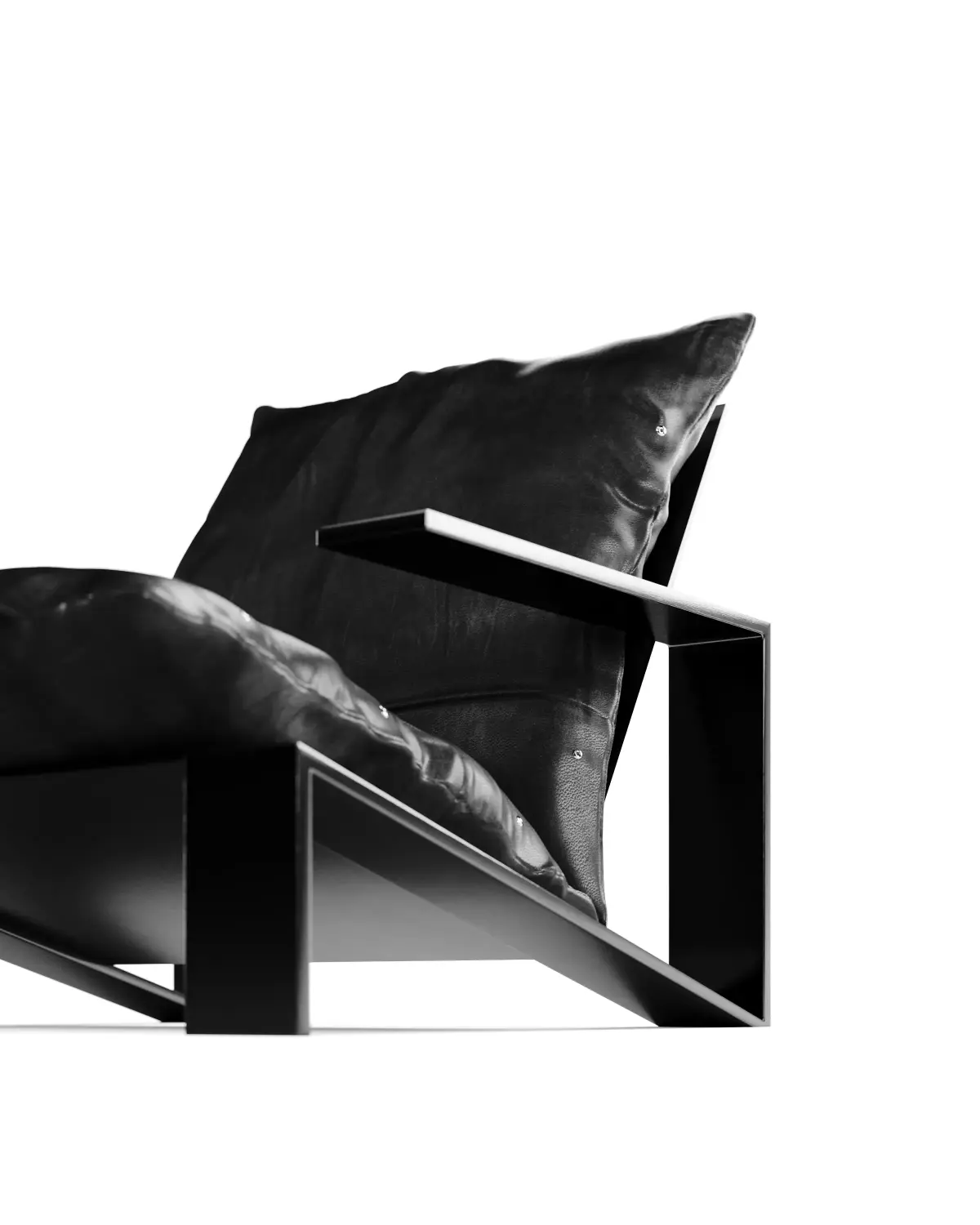 Divego Black Armchair  Free low-poly 3D model