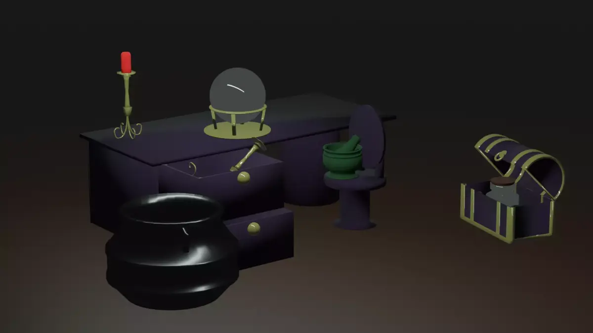 Witch Furniture 3D model