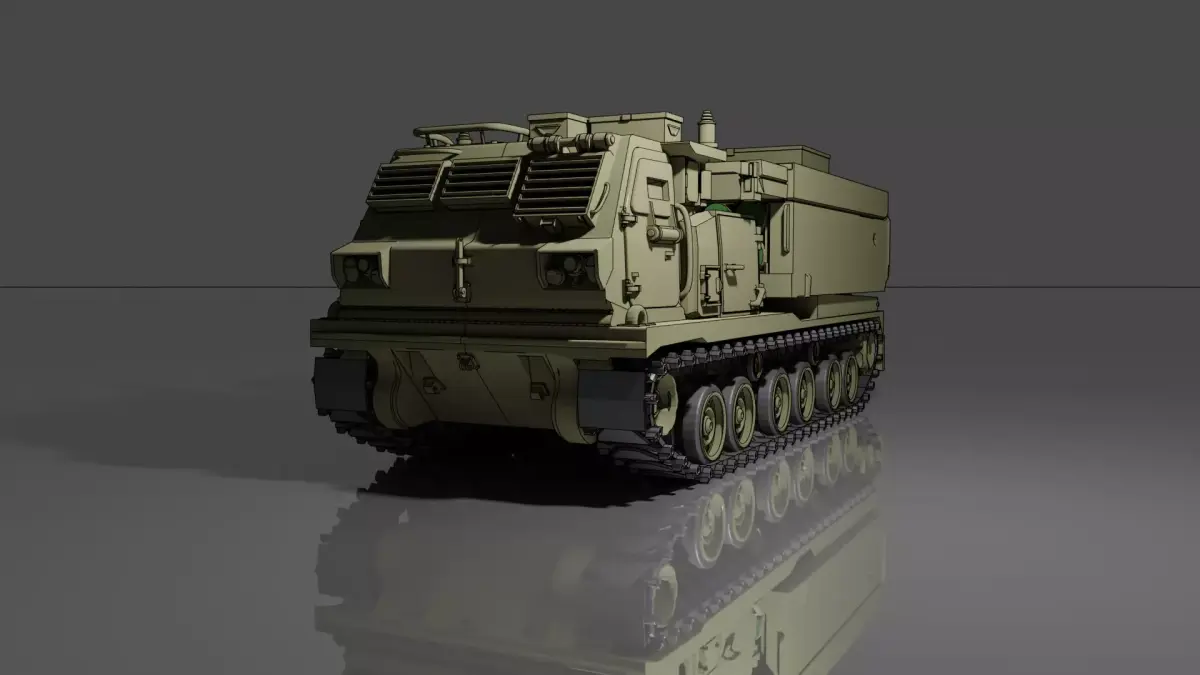 M270 MLRS 3D model - Ready to print 3D print model