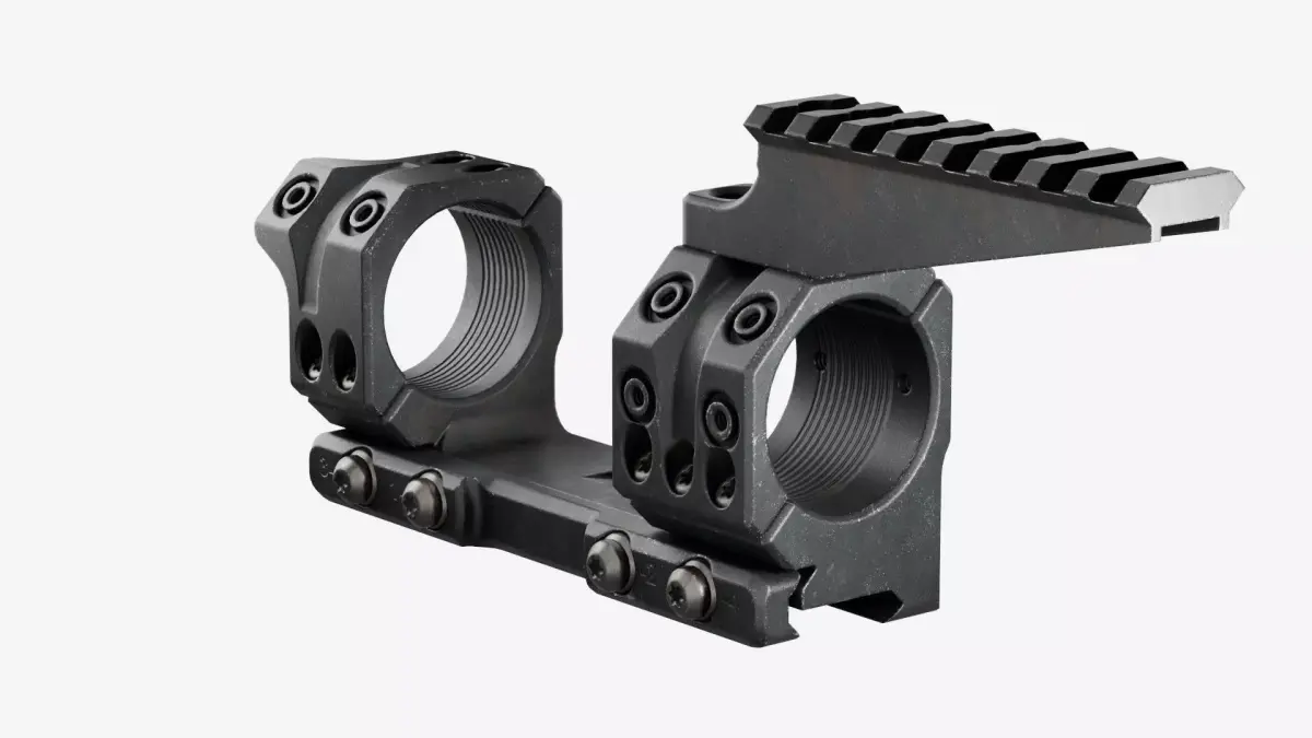 SPUHR SP-4001C Scope mount 34mm Low-poly 3D model