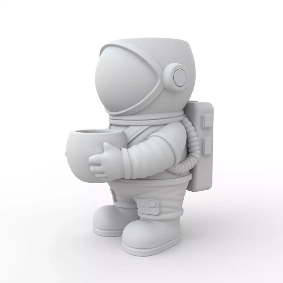 Astronaut Plant Pot 3D Print Model 3D print model buy