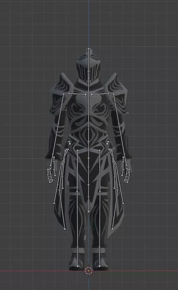 Black Knight Low-poly 3D model