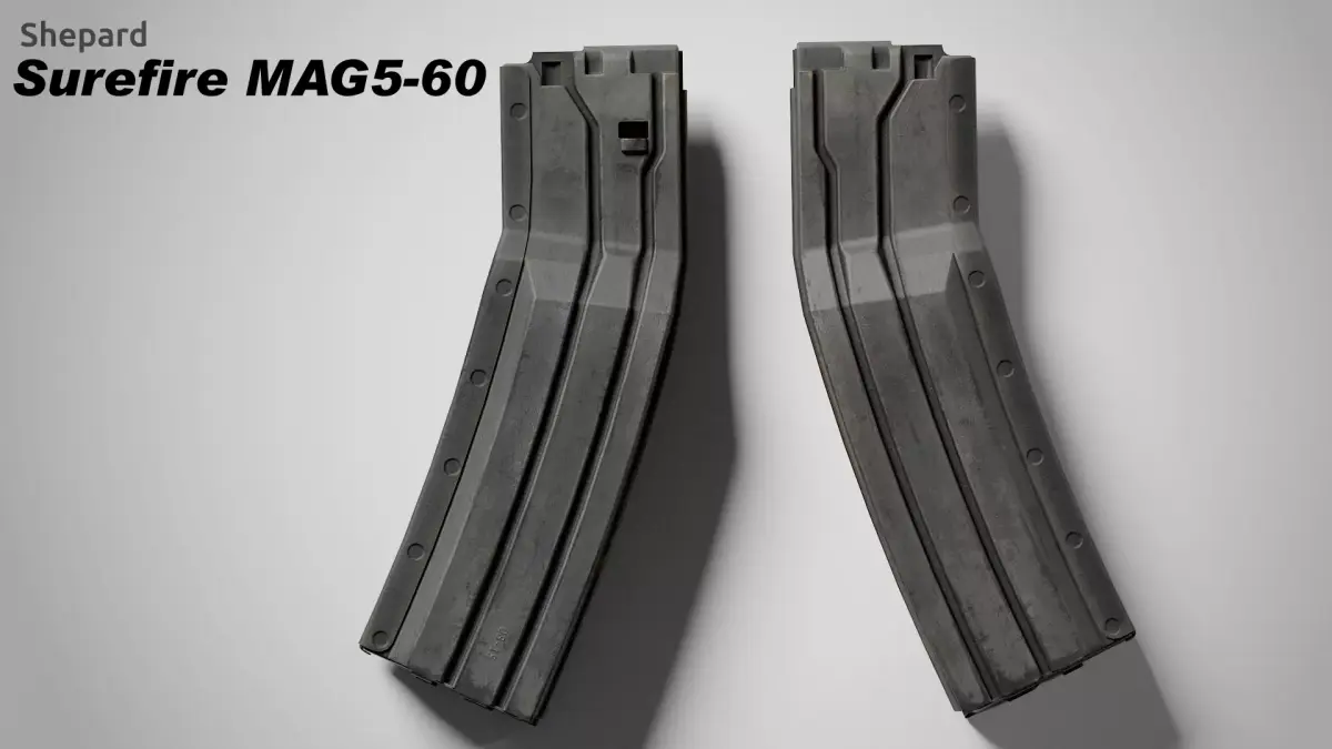 Surefire MAG5-60 Low-poly 3D model