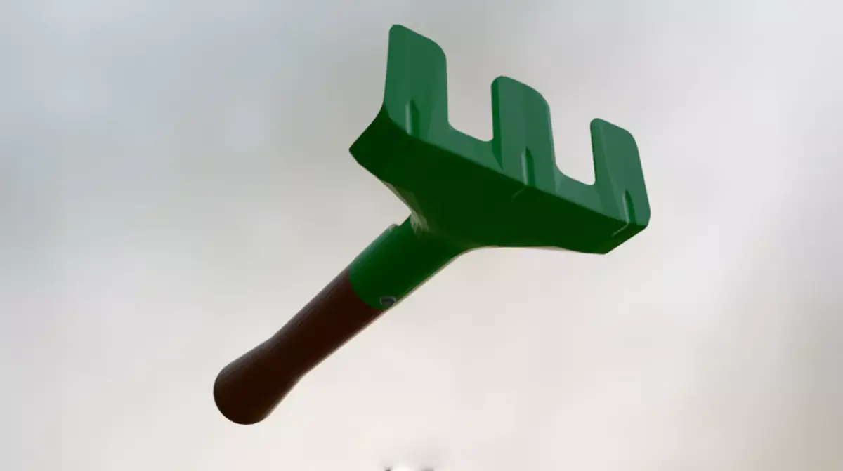 3d model of a rake 3D print model