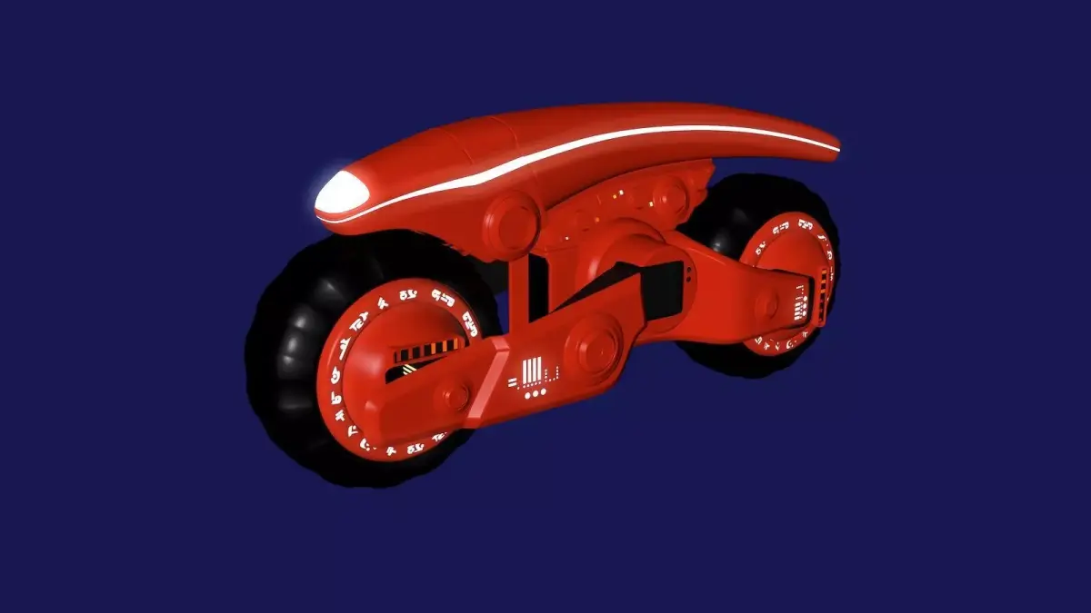 Alienbike V-Red 3D model