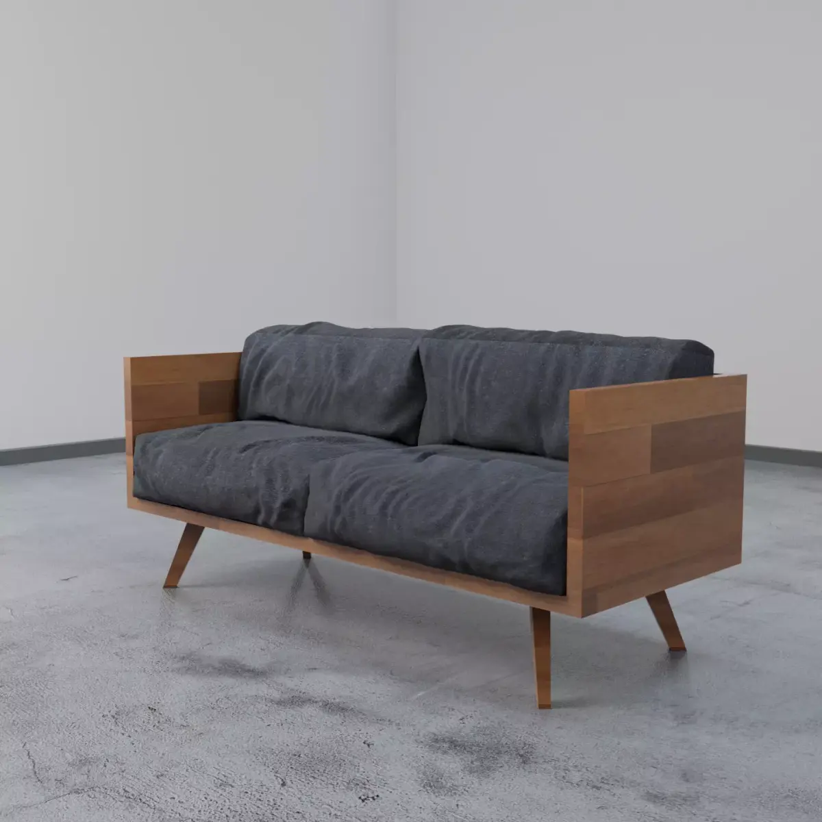 modern couch free Free 3D model