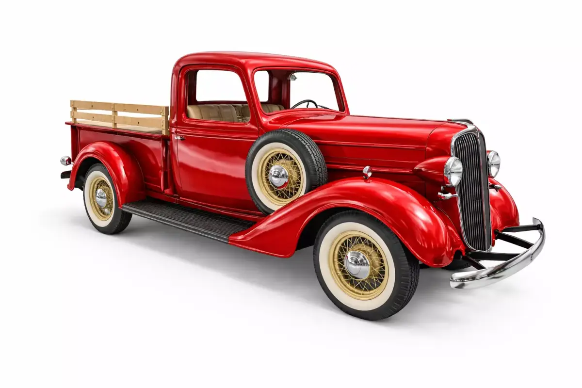 1930s Farm Style Pickup Truck Vintage Utility Vehicle 3D model