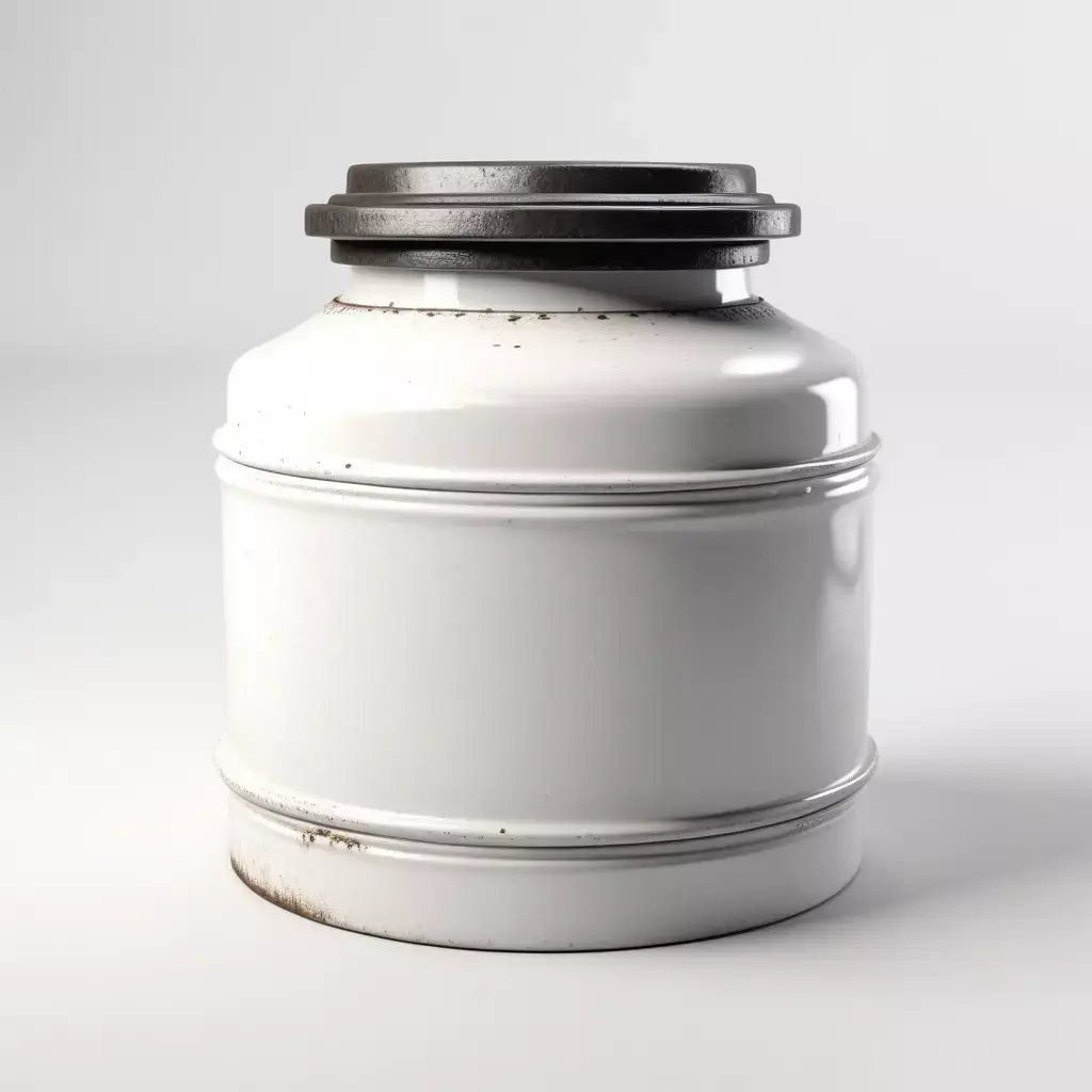 Aged Gas Mask Filter Canister 3D model