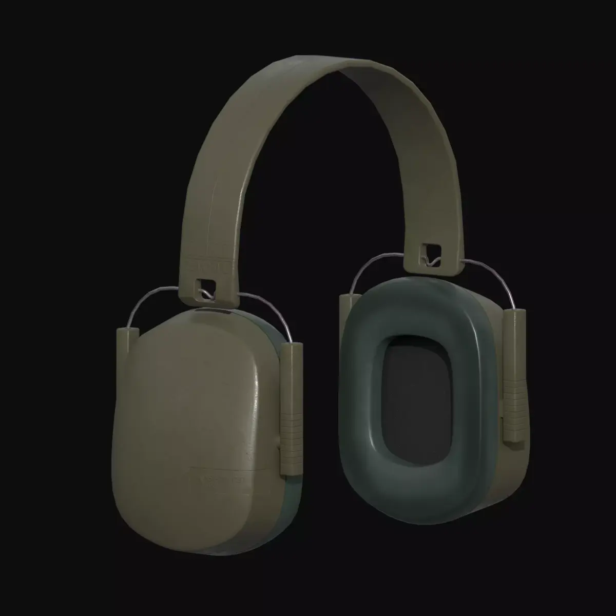  Ear  Defenders RACAL Low-poly 3D model