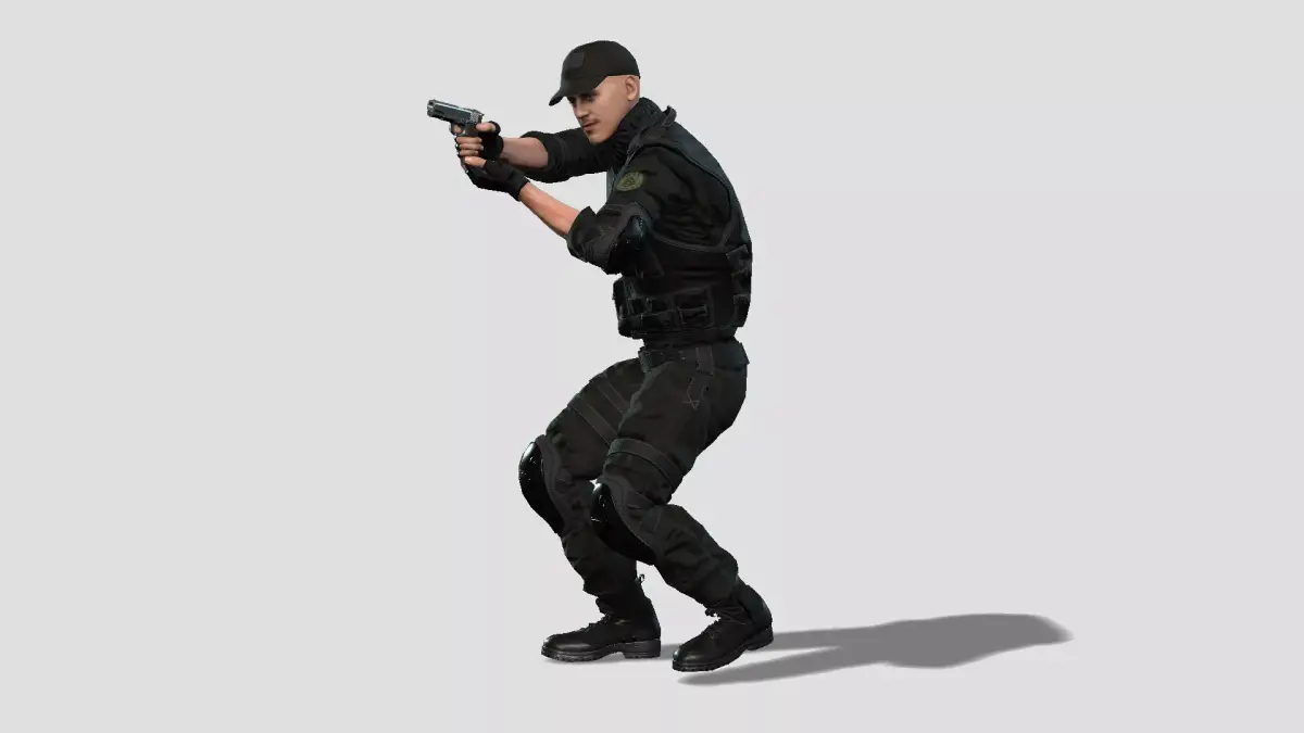 SWAT Commando Character 3D model