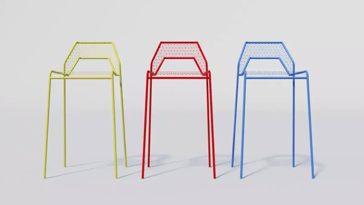 Cafe bar stool Free 3D model