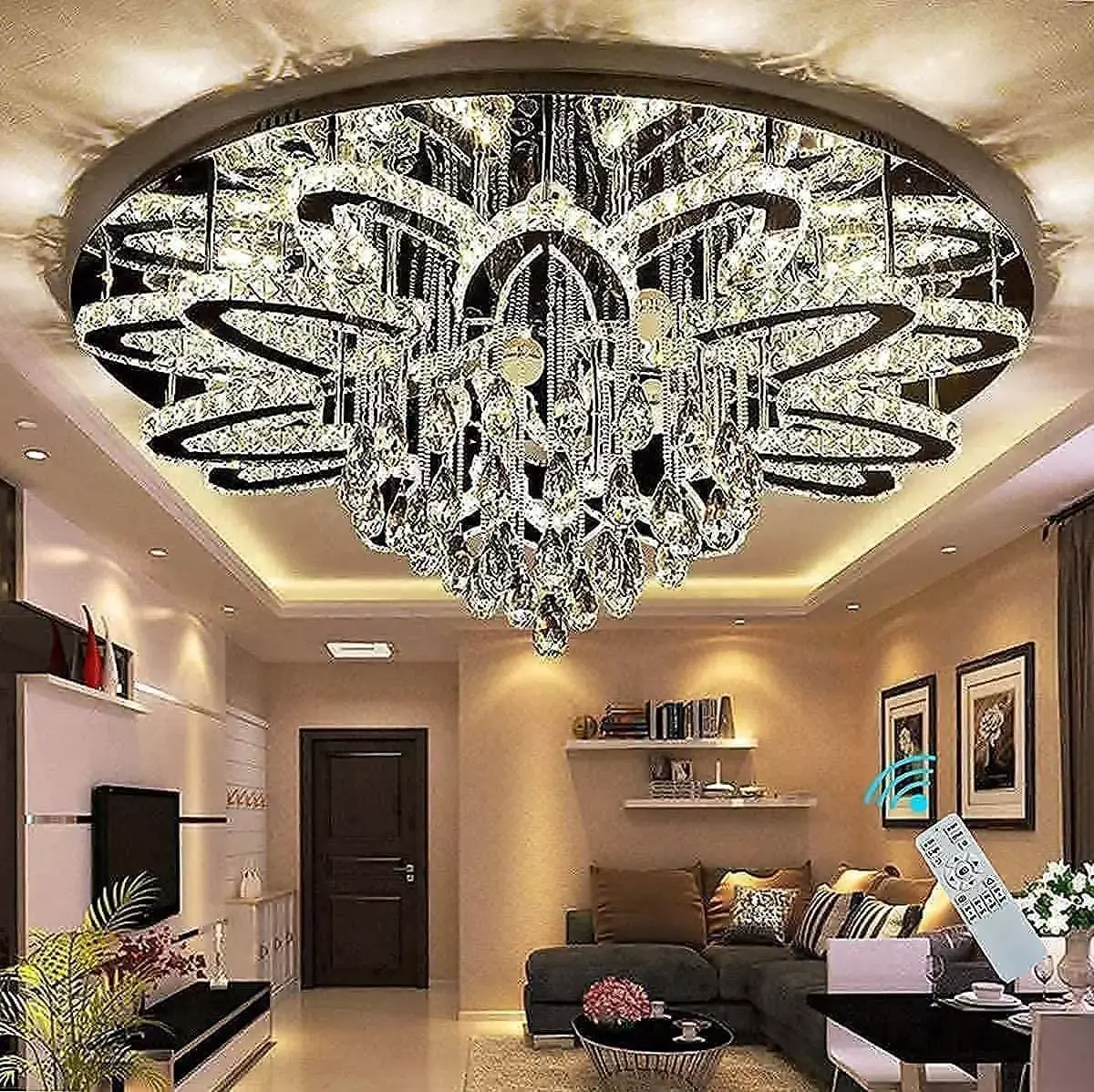 chandelier rhinestone ceiling lights for living room Free 3D model