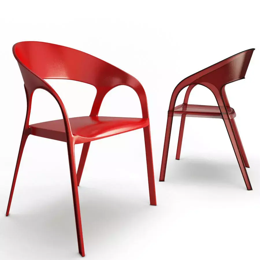 Plastic Chair Gossip Starck Free 3D model