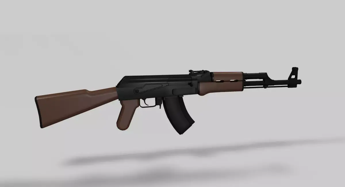 AK47 Gun 3D model purchase