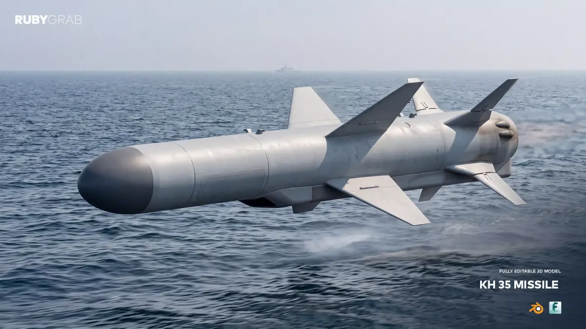 KH 35 Missile 3D Model 3D model purchase