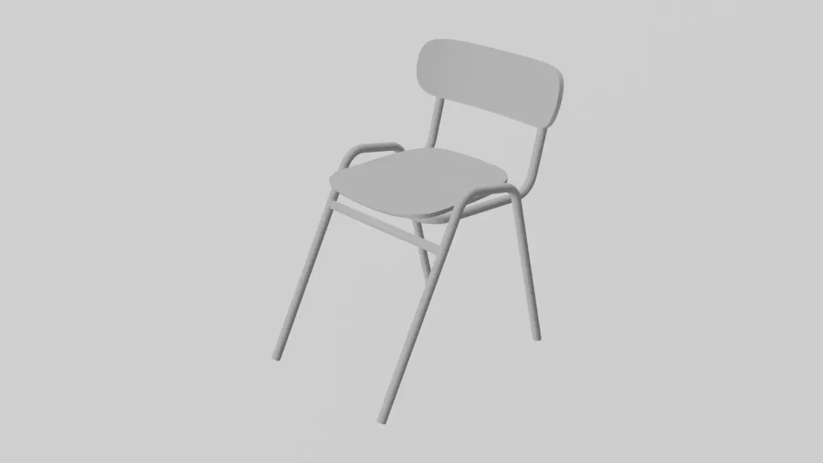 School chair Free 3D model purchase