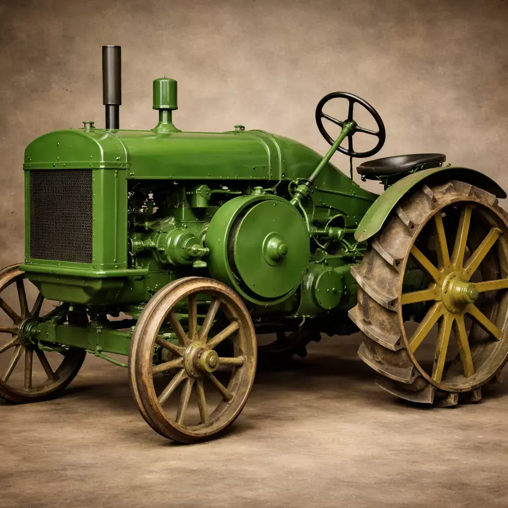 1920s Vintage Tractor Classic Agricultural Utility Vehicle 3D model