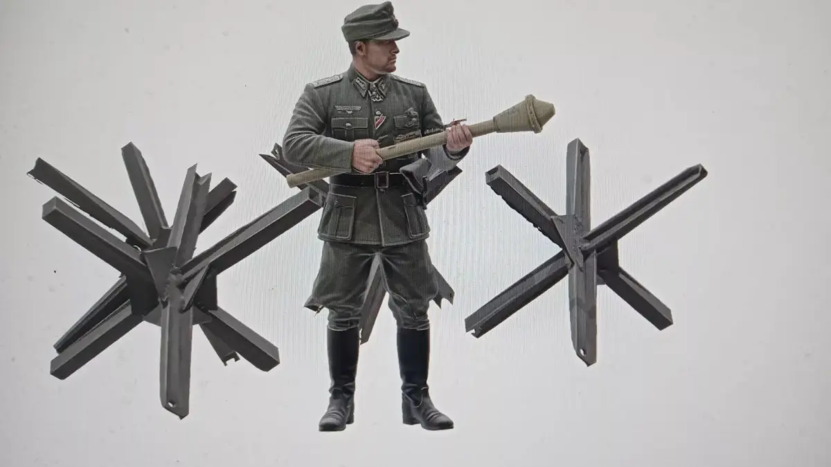 Westwall Anti-Tank Obstacle Guard STL 3D print model
