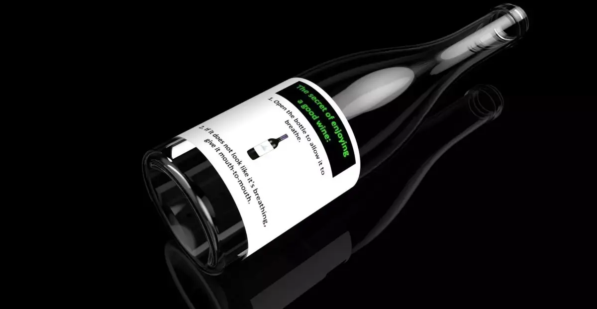 Wine Bottle Free 3D model buy