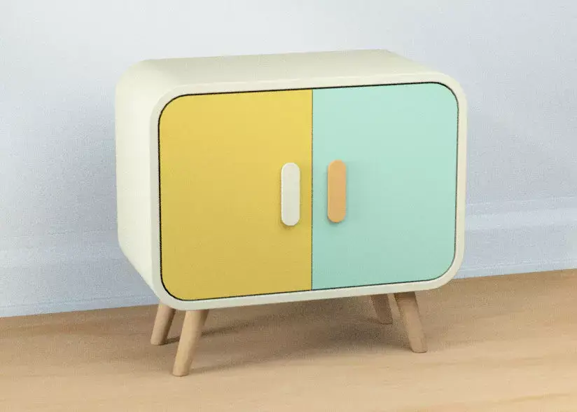  Cartoon Cabinet Free 3D model
