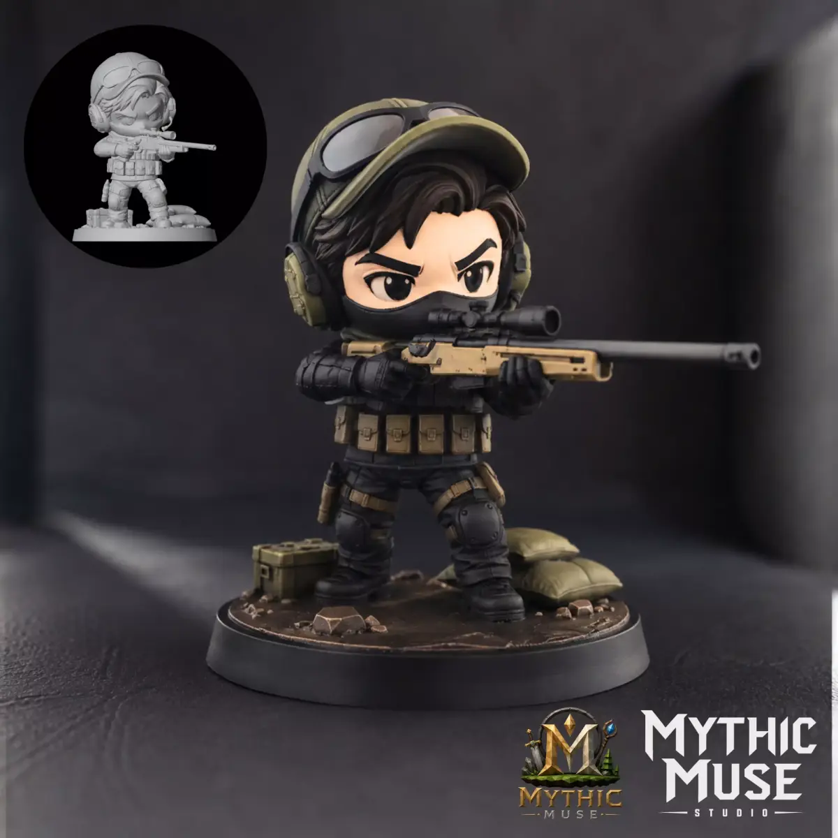 Sniper Military STL Model for 3D Printing 3D print model