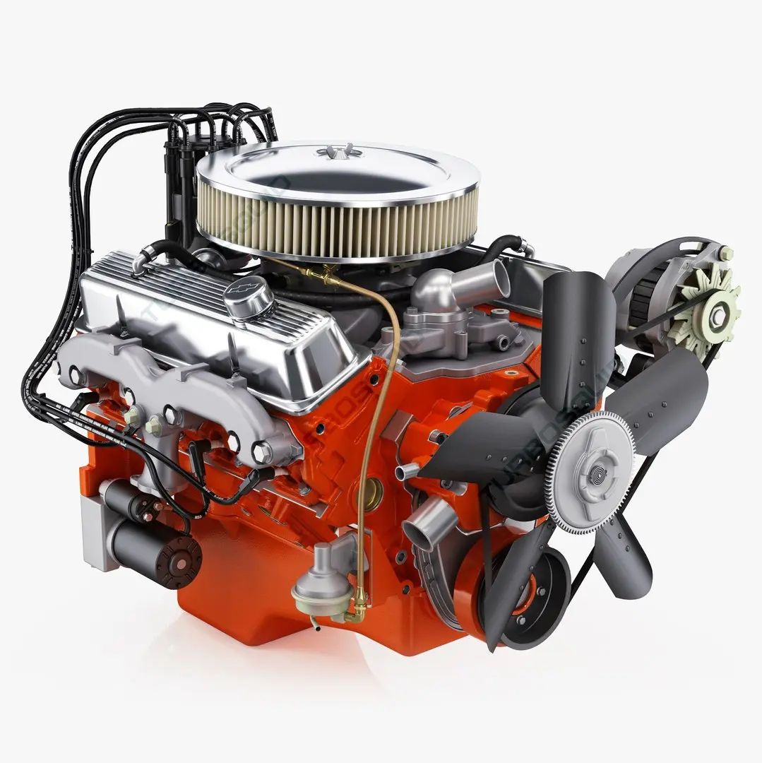 Chevrolet 350 Small-Block V8 LT-1 370 302 3D model