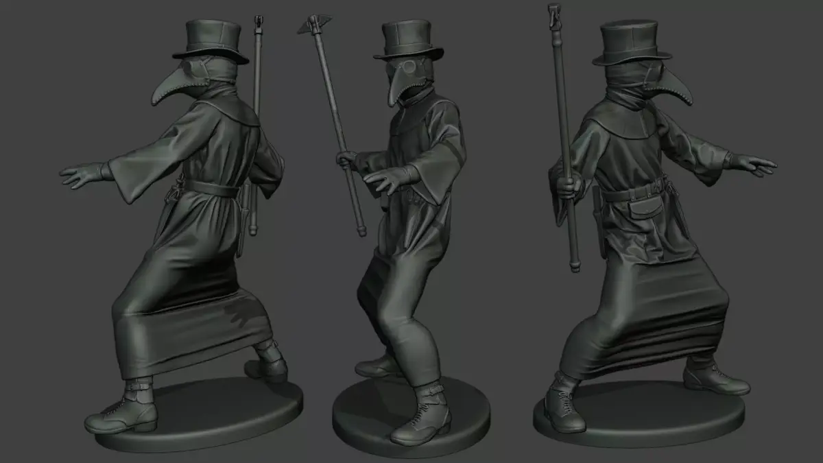 Hans Plague Doctor PDS006 3D print model
