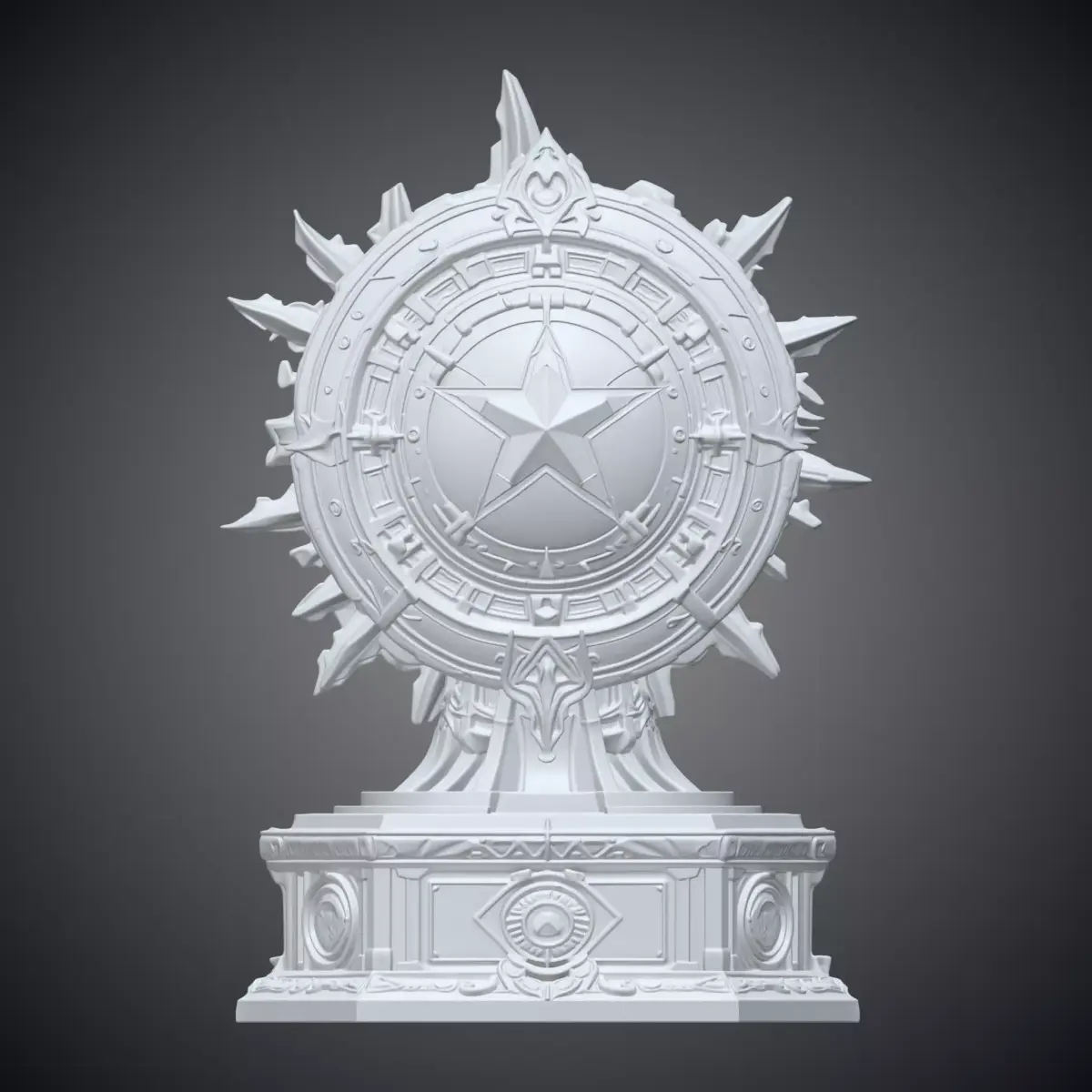 Heroic Shield Medallion  Legendary Star Emblem PM-329 3D print model