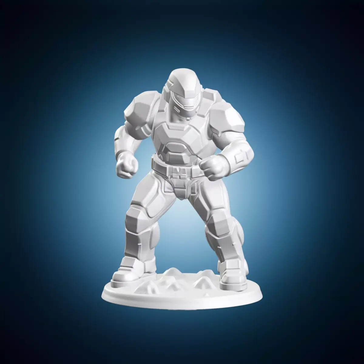 Space Marine Armor Miniature Figure 3D print model