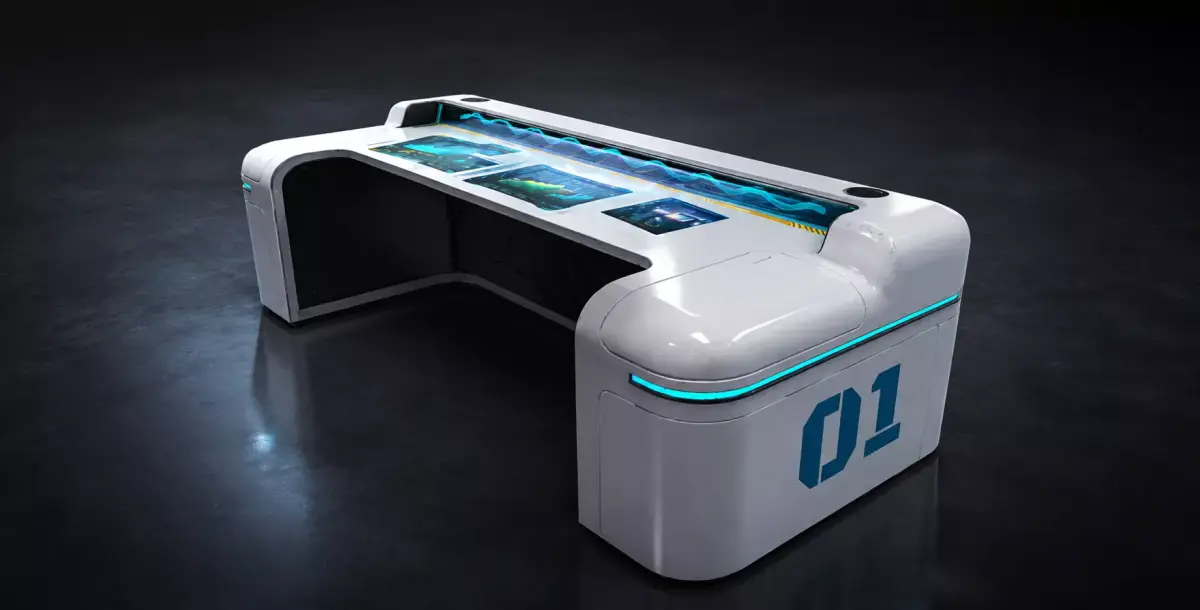 lumen hologram desk Free low-poly 3D model