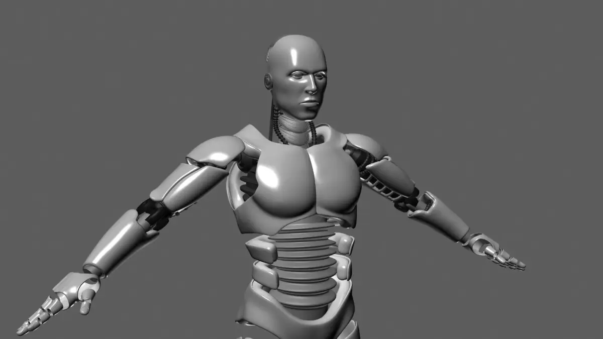ROBOT MALE UNFINISHED 3D model