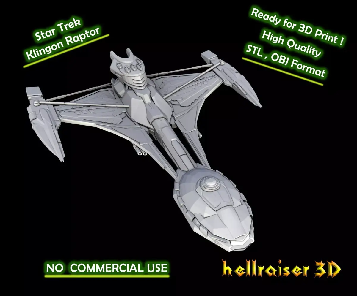 Star Trek - Klingon Raptor - 3D Printable Model 3D print model purchase