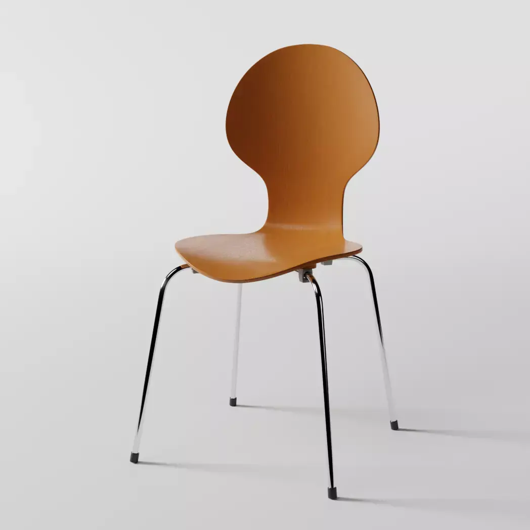 Wooden Chair Free 3D model buy