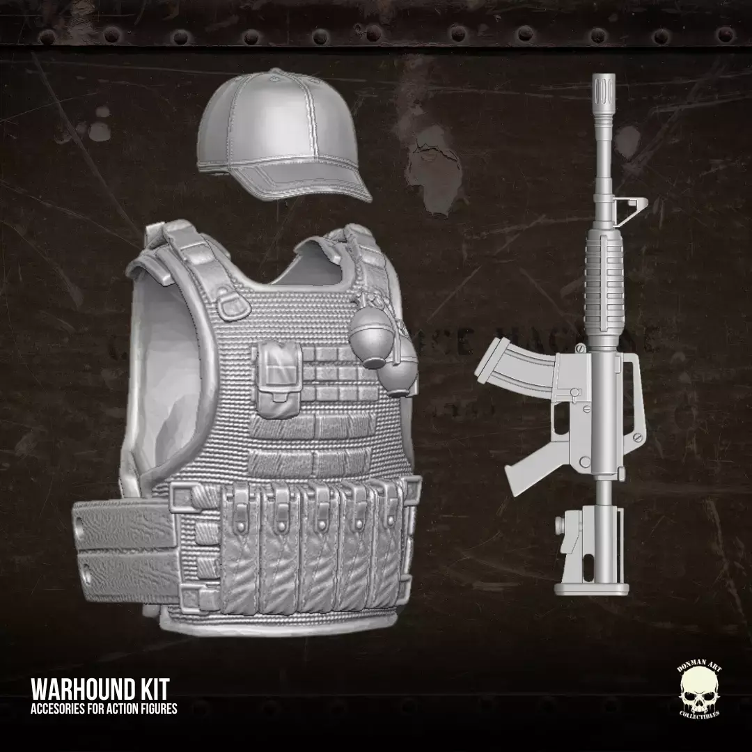 Warhound Kit  3D printable files for Action Figures 3D print model