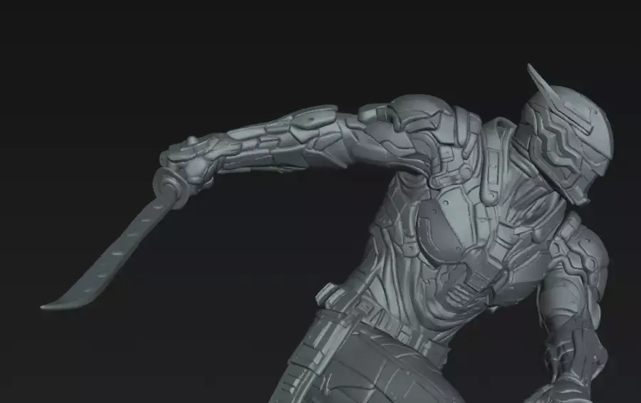 Soldier Ashen Dash Protocol 75mm STL Sci-Fi Miniature 3D print model