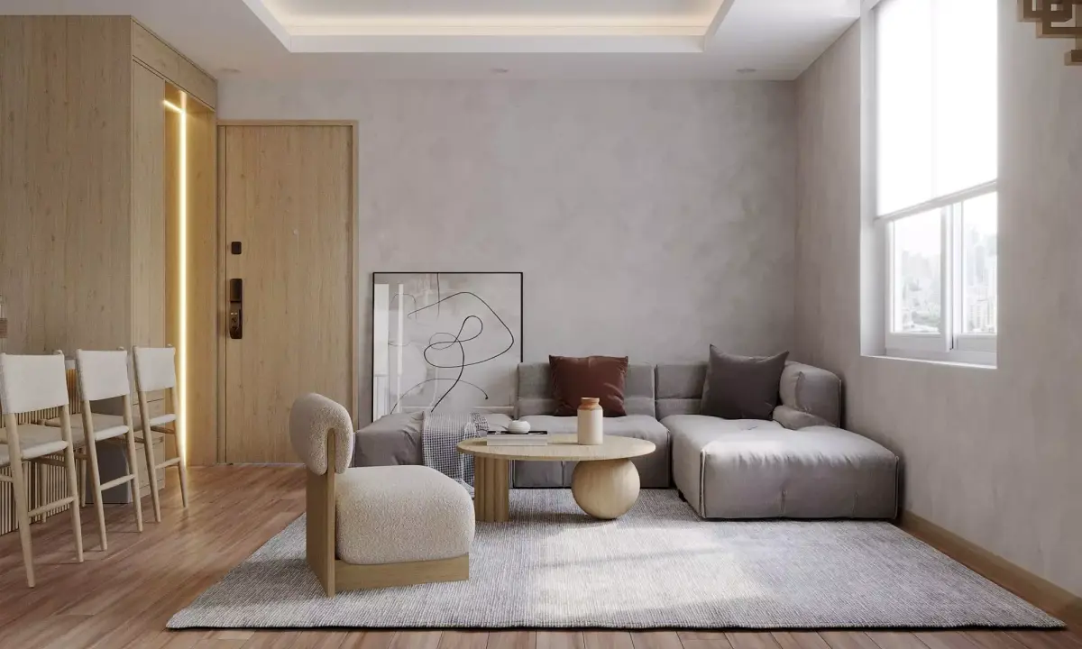 Wabi Sabi Living Room 1 3D model