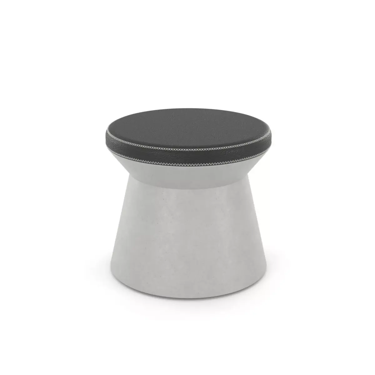 Set Round Concrete CT stool Free 3D model