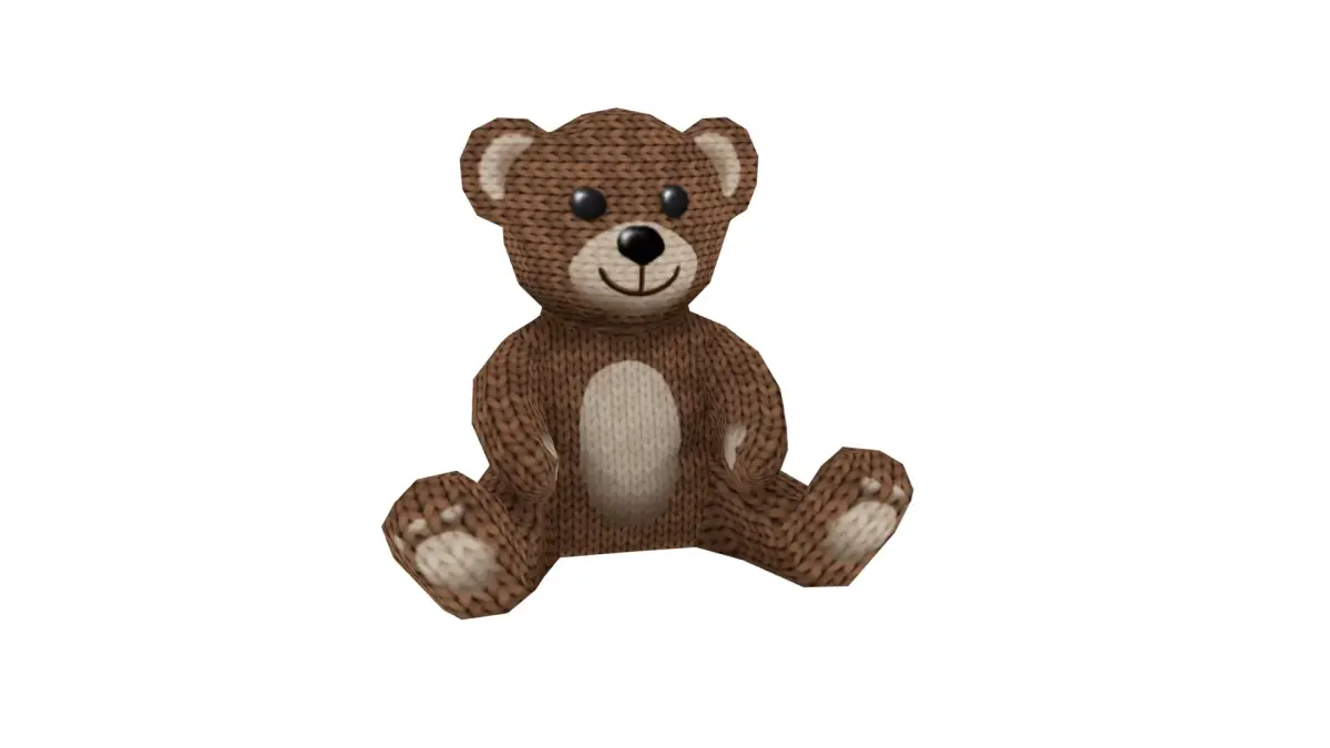Teddy Bear 3D Toy Model Low-poly 3D model