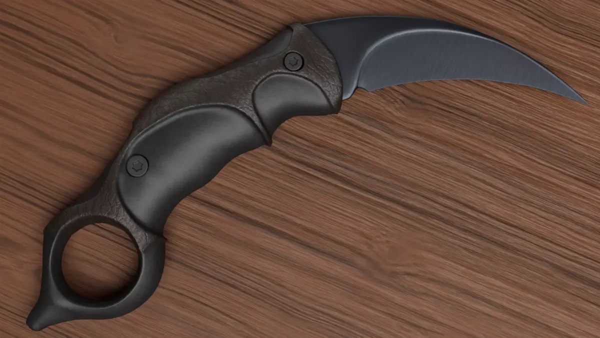 Karambit Tactical Combat Knife - Indonesian Kerambit Blade 3D model