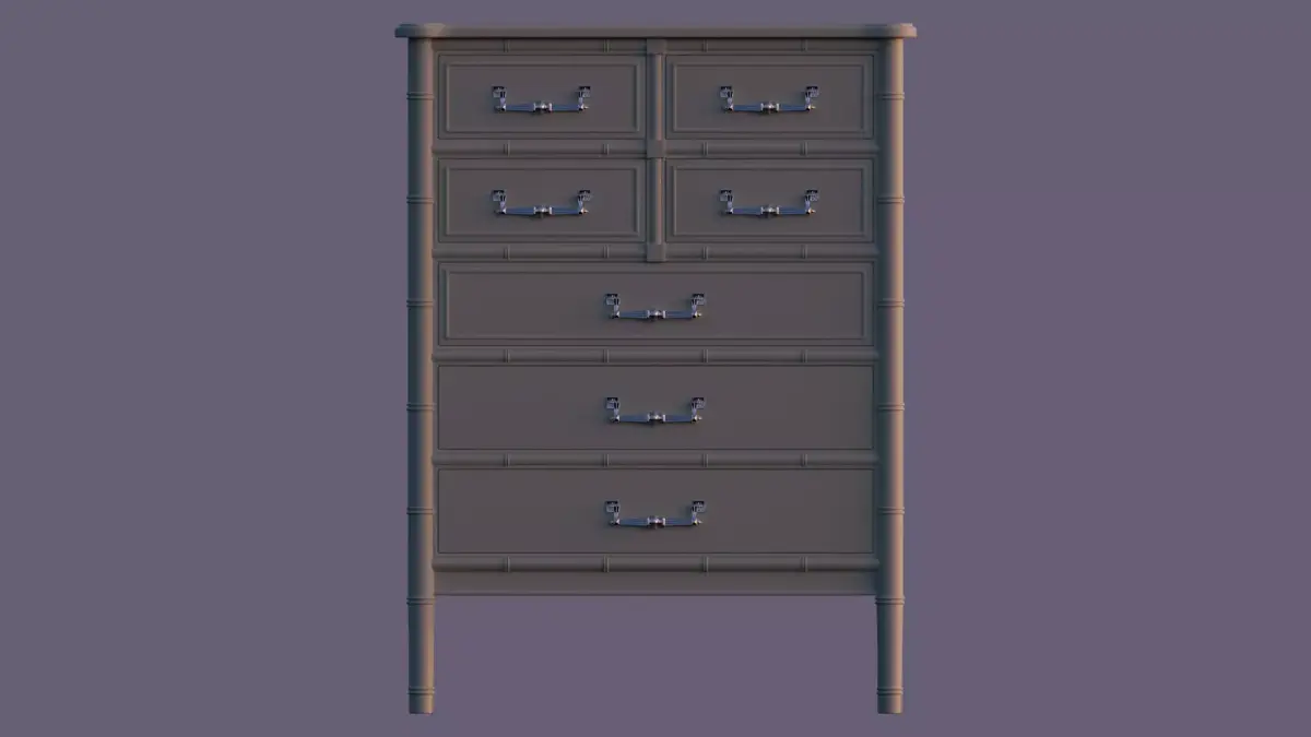 Art Deco Dresser Free 3D model