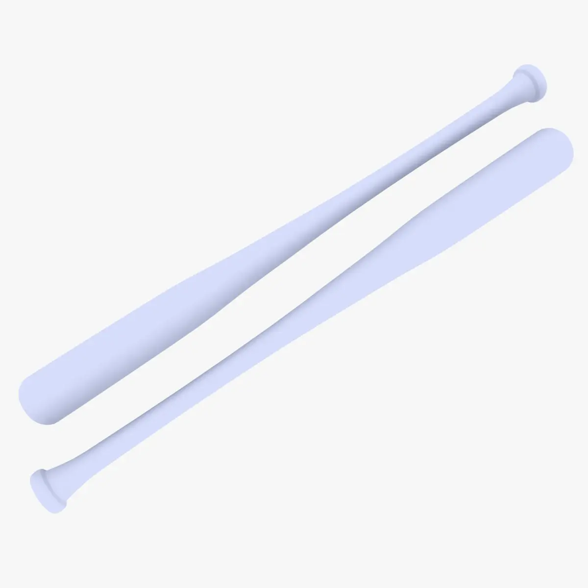 Baseball Bat Low-poly 3D model 23