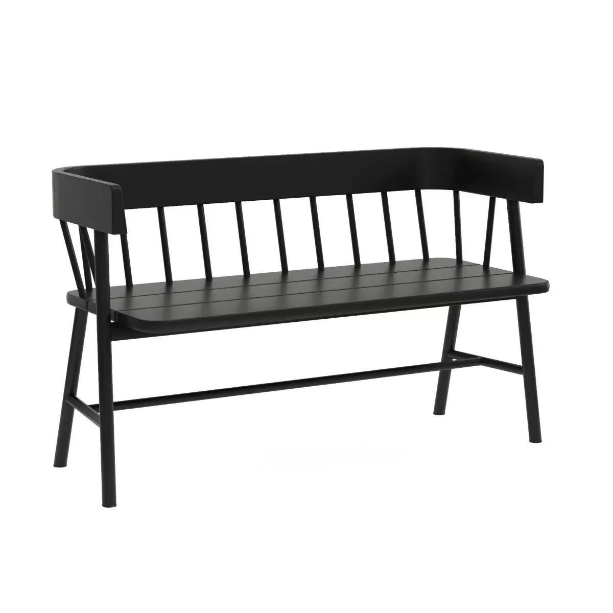 Wooden Bench 3D model 8