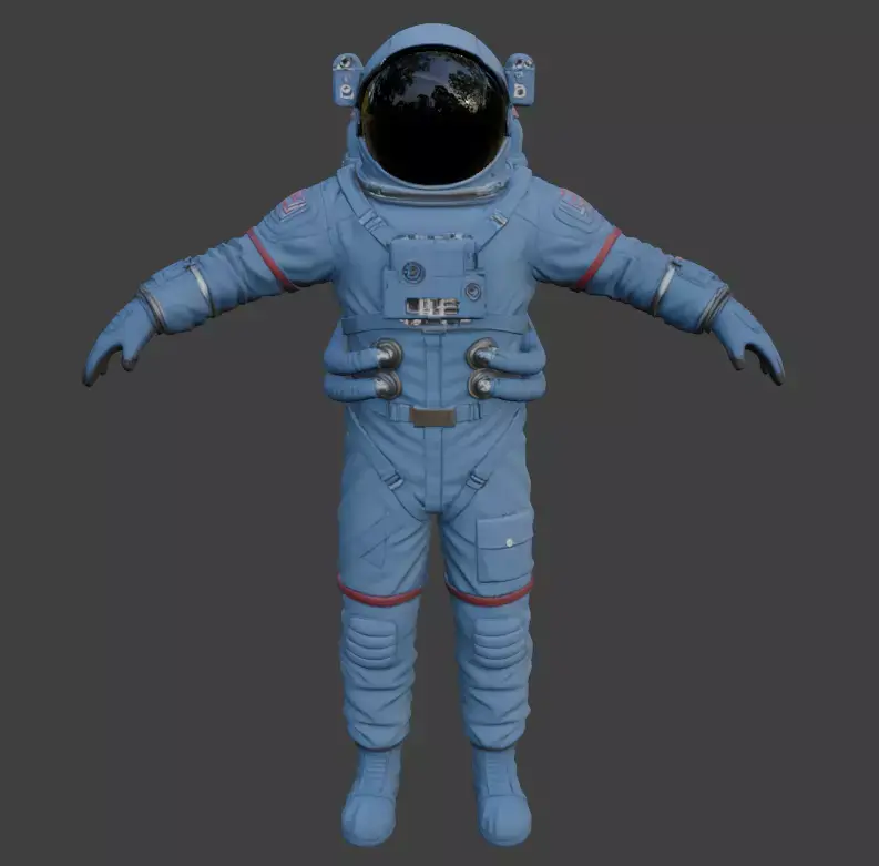 Realistic Astronaut Space Suit 3D model purchase