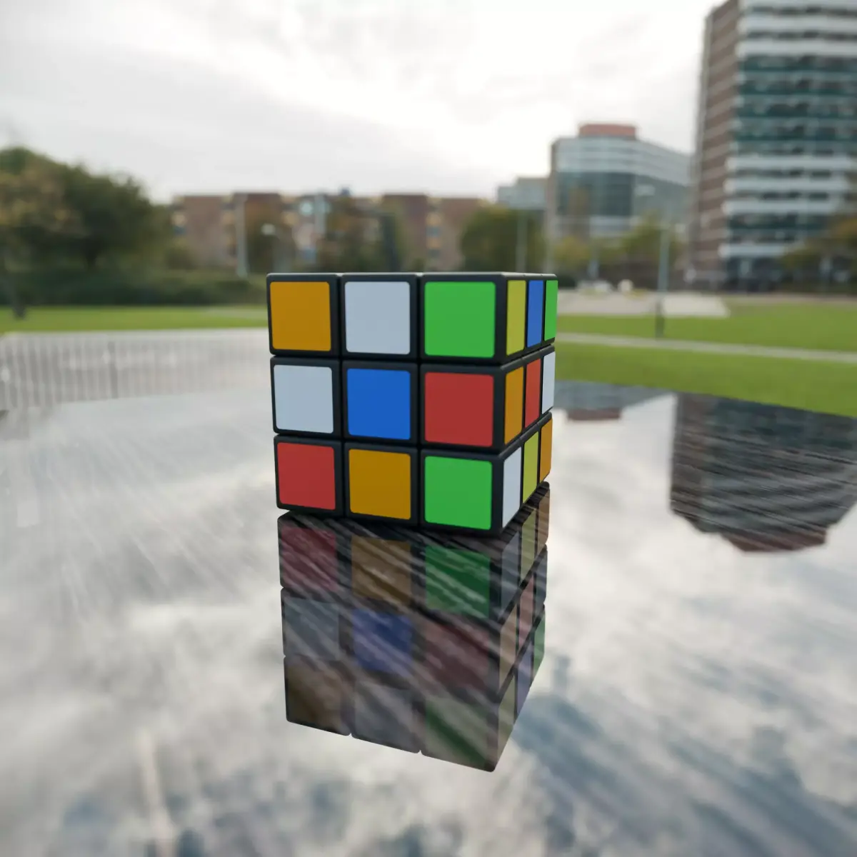 Free Stylized Rubik s cube 3D Model  Free 3D model