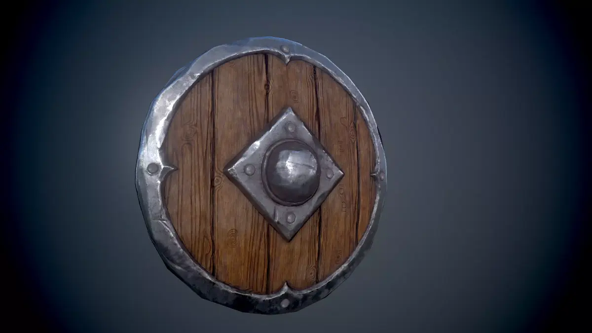 Viking Shield - Low Poly Asset Low-poly 3D model Low-poly 3D model