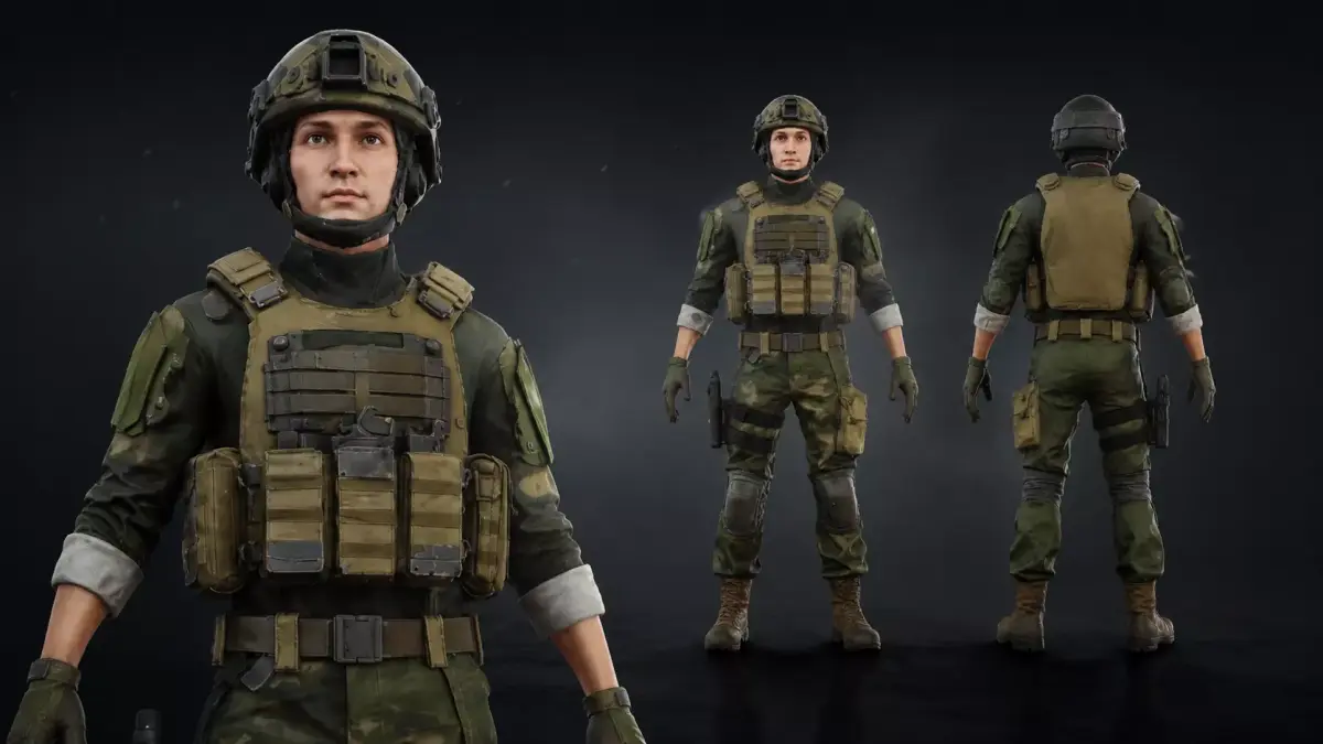 Military Soldier 3D 3D model