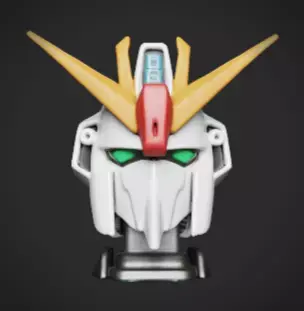 Bust Gundam Mecha 3D print model purchase