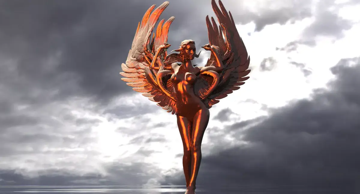 Dantes Lust Statue 1 3D model