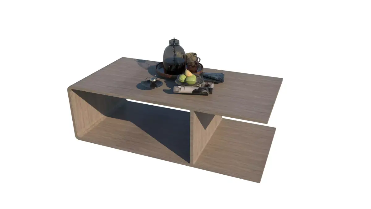 Serena Line Elegance coffee Table - harmony Free low-poly 3D model