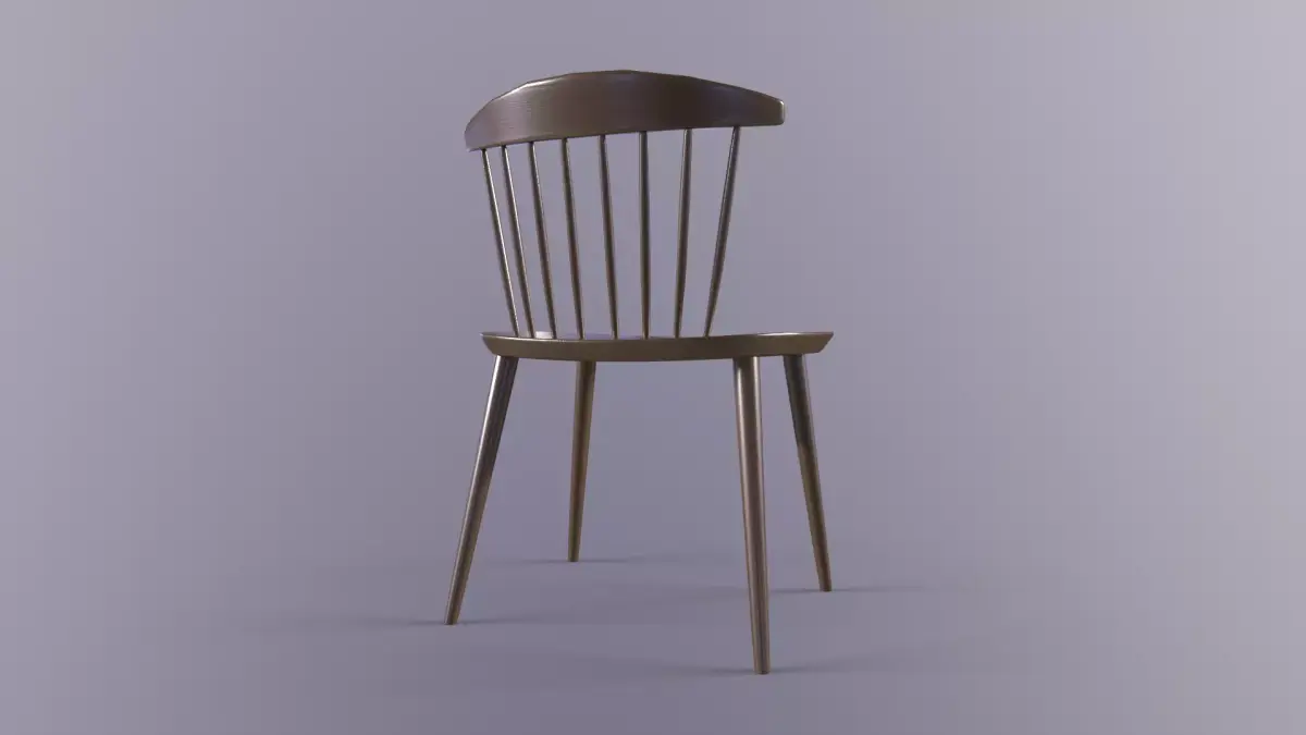 WoodChair08-MorisionDesign Free low-poly 3D model